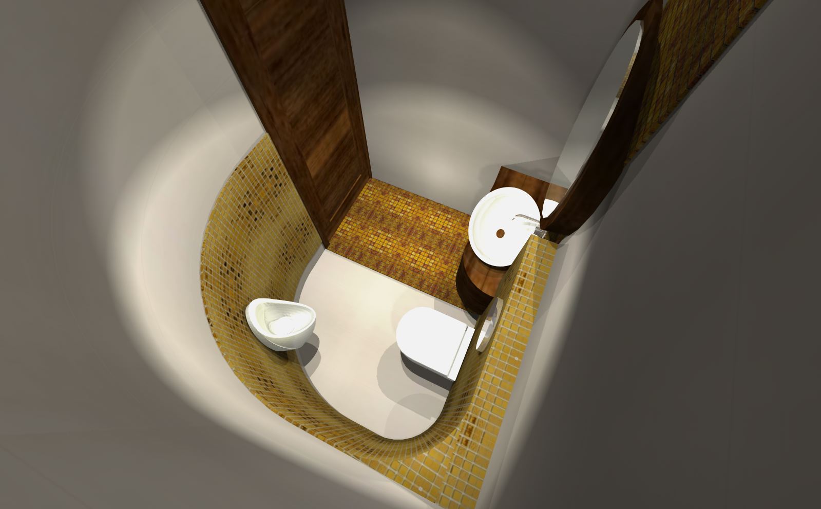 złota6 projekty łazienek nowoczesnych