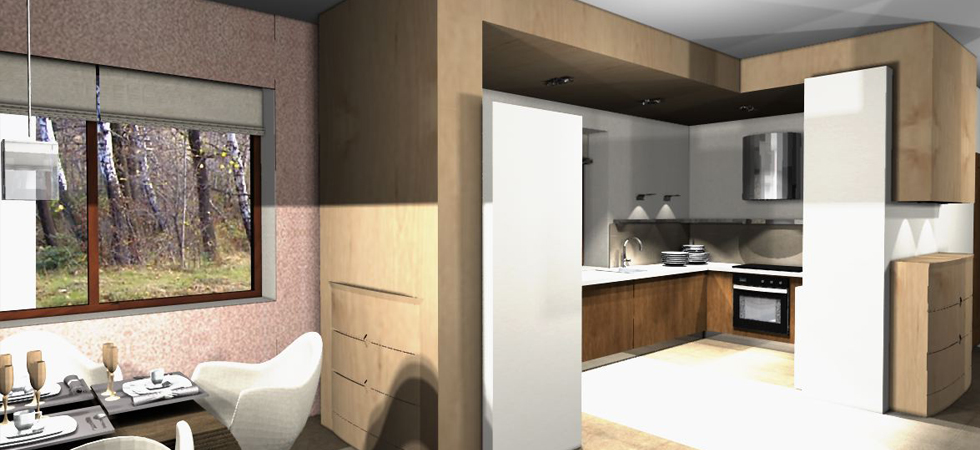 kuchnia w domu nowoczesna